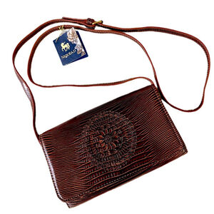 Niquea.D faux alligator shoulder cross-body bag